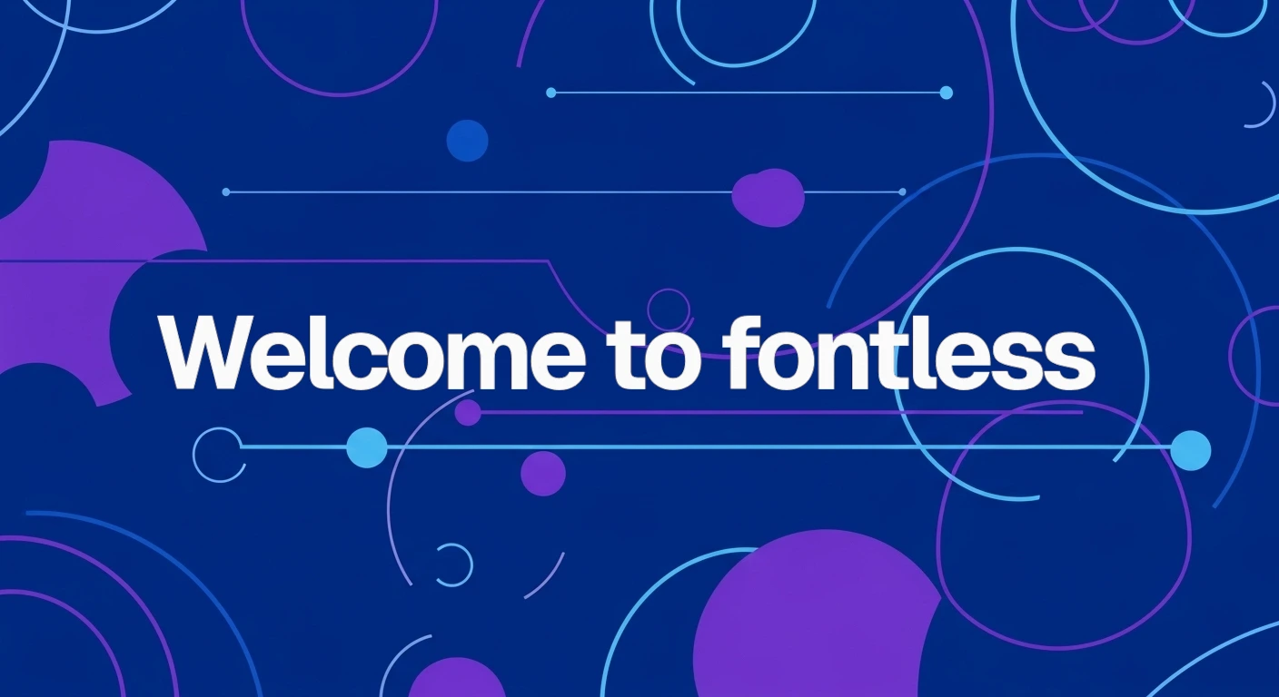 Effortlessly optimize web fonts with fontless.